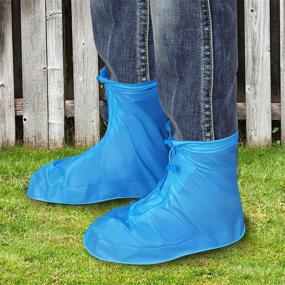 img 4 attached to 👢 Durable Reusable Waterproof Plastic Overshoes Galoshes: Ultimate Protection for your Shoes!