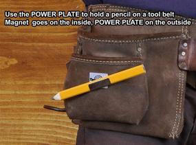 img 2 attached to 🧲 MagnetaClip: Innovative Magnetic Hat Clip Pencil Holder for Standard and Carpenter Pencils