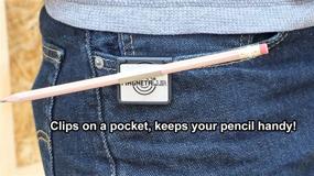 img 1 attached to 🧲 MagnetaClip: Innovative Magnetic Hat Clip Pencil Holder for Standard and Carpenter Pencils