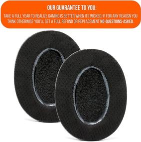 img 1 attached to WC Freeze Hybrid Fabric Cooling Gel Replacement Earpads For ATH M50X - Compatible With ATH M40X / M50XBT / Hyper X Cloud 1 &Amp