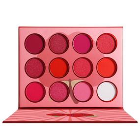 img 1 attached to 💄 DE’LANCI Red Pink Eyeshadow Palette: Professional, High Pigmented 12 Colors, Waterproof and Cruelty Free