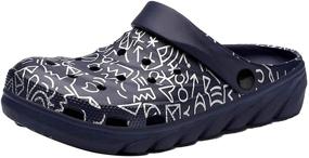 img 4 attached to Classic Sandals Waterproof Comfort Footwear Men's Shoes for Mules & Clogs