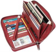 👜 blocking checkbook leather wristlets women's handbags & wallets by 4youall logo