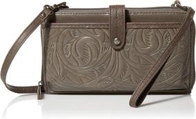 img 4 attached to 📱 The Sak Iris Leather Smartphone Crossbody Bag: Convertible Purse with Detachable Wristlet Strap, Designed with Phone & Wallet Pockets
