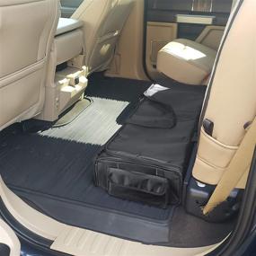 img 3 attached to 🚗 Black Under Seat Storage Bag for SuperCrew Cab Trucks - SAMDEW Under Seat Organizer with 4 Detachable Inner Dividers & Anti-slip Bottom, Perfect Fit for Crew Cab (Full Size Trucks)