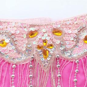 img 1 attached to 👯 ROYAL SMEELA Professional Belly Dance Costume Set for Women - Bra, Belt, and Chiffon Dancing Skirts - 3pcs Outfit