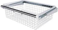 rubbermaid sliding basket for closet drawer organization, durable slide out basket, white - configurations логотип