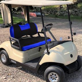 img 2 attached to 🏌️ NOKINS Golf Cart Y Type Seat Cover Kit - Enhance Yamaha Drive Front Row Original Seat Cushion, Effortless Installation, Preserve The New Appearance and Revamp The Old Cushion