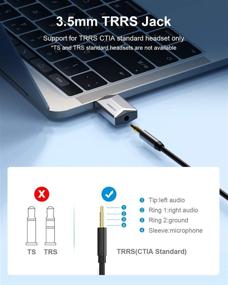 img 1 attached to Hagibis Alloy USB External Sound Card Adapter - 2-in-1 USB to 3.5mm AUX TRRS Headphone and Microphone Jack Audio Adapter with Mic - Enhanced Stereo Sound Card for Windows, Mac, PC, Laptops, Desktops, PS4, PS5 (Grey)