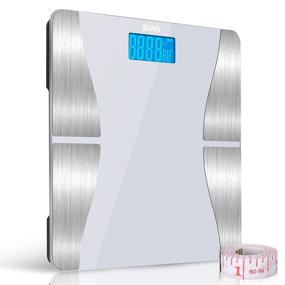 img 4 attached to 📊 Smart Bluetooth Bathroom Weight Scale - High Precision Body Composition Monitor for Weight, Water, BMI, BMR - iOS Android APP - 396 lbs Capacity (White)