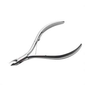 img 4 attached to 💅 Professional Stainless Steel Cuticle Nippers by Rui Smiths - Spanish Handle, Rounded Box Joint, Matte Chrome Plated, Single Spring - 4mm Jaw/Quarter Jaw