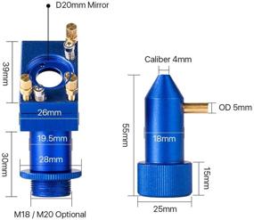 img 2 attached to 🌩️ Cloudray K Series: Complete Set with Head, Mirror Mounts, and Focus Lens for Laser Engraving/Cutting Machine - D20 FL50.8 Mo Mirrors for 2030, 4060, K40