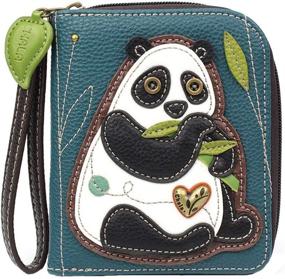 img 4 attached to Chala Panda Zip Around Wallet Wristlet