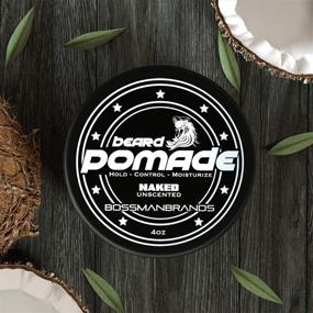 img 1 attached to Bossman Beard Pomade: Ultimate Hold and Moisture for Hair, Beard, and Moustache - Made in USA (Unscented)