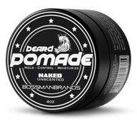 bossman beard pomade: ultimate hold and moisture for hair, beard, and moustache - made in usa (unscented) logo