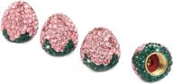 justtop strawberry rhinestone accessories vehicles pink logo