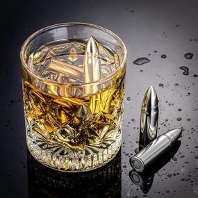 img 3 attached to 🥃 Stainless Steel Whiskey Stone 6XL – Ideal Gifts for Dad on Father's Day, Christmas, Birthday – Unique Stocking Stuffers and Cool Gadgets for Men, Father, Husband, Boyfriend – Chilling Ice Cubes Box