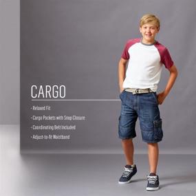 img 1 attached to 👖 Fashion Cargo Shorts for Boys - Wrangler Authentics