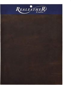 img 1 attached to 🔸 Realeather Crafts Leather Triumph Trim-Piece, 8 by 11-Inch, Brown: High-Quality Leather for Crafting and DIY Projects