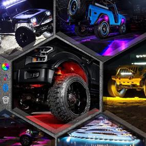 img 2 attached to 🚗 ZJUSDO LED Rock Lights: 4PCS RGB Pods for Underglow Multicolor Effect - Car, Truck, ATV, UTV, SUV, Motorcycle, Boat - 12 Months Warranty