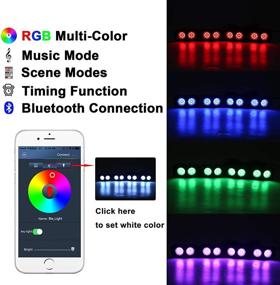 img 3 attached to 🚗 ZJUSDO LED Rock Lights: 4PCS RGB Pods for Underglow Multicolor Effect - Car, Truck, ATV, UTV, SUV, Motorcycle, Boat - 12 Months Warranty