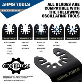 img 3 attached to 🛠️ Versatile 27 Piece Oscillating Multi-Tool Accessory Kit - Grout Removal Tool, Sanding Disks & More - Fits Dewalt Milwaukee Rockwell Ryobi & More!