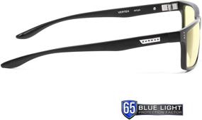 img 2 attached to GUNNAR Blue Light Reading Glasses (Pwr +2.5) - Vertex, Onyx, Amber Tint - Blocks 65% Blue Light for Enhanced Eye Protection