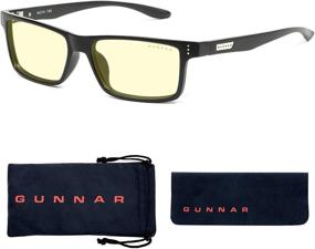 img 4 attached to GUNNAR Blue Light Reading Glasses (Pwr +2.5) - Vertex, Onyx, Amber Tint - Blocks 65% Blue Light for Enhanced Eye Protection