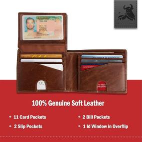 img 3 attached to Bull Guard Blocking Genuine Leather Men's Accessories in Wallets, Card Cases & Money Organizers