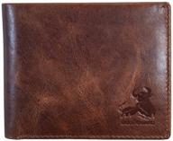 bull guard blocking genuine leather men's accessories in wallets, card cases & money organizers logo