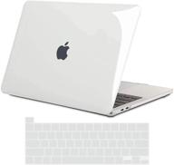 📦 tecool crystal clear macbook pro 13 inch case (2016-2020 release) with keyboard cover - slim hard shell cover for macbook pro 13 touch bar | model: a2338 m1 a2289 a2251 a2159 a1989 a1706 logo