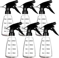 youngever 6 pack 8oz clear plastic spray bottles - ideal for hair and cleaning solutions logo