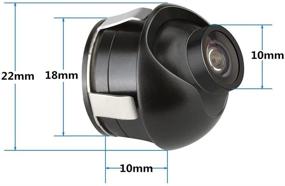 img 1 attached to Enhanced Backup Camera for Cars with Wide View Angle and 360 Rotation - Universal Rear View Camera with Guidelines, Compatible with All Vehicle Types