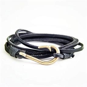 img 1 attached to JOYID Bracelet Multi Layer Handwork Men Brown