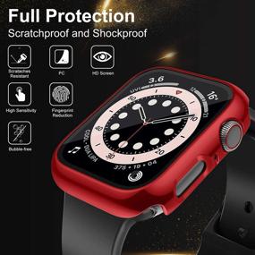 img 2 attached to Liwin 3-Pack Tempered Glass Screen Protector Cases Compatible With Apple Watch SE / Series 6 / 5 / 4 40Mm