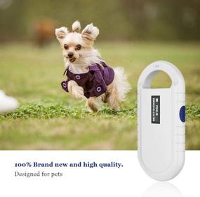 img 2 attached to 🐾 Portable Handheld Pet Microchip Scanner – Rechargeable RFID Reader for Animal Chip ID – Universal Mini with OLED Screen – ISO 11784/11785, FDX-B, ID64 Compatible