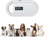 🐾 portable handheld pet microchip scanner – rechargeable rfid reader for animal chip id – universal mini with oled screen – iso 11784/11785, fdx-b, id64 compatible logo