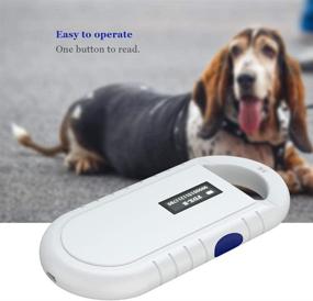 img 1 attached to 🐾 Portable Handheld Pet Microchip Scanner – Rechargeable RFID Reader for Animal Chip ID – Universal Mini with OLED Screen – ISO 11784/11785, FDX-B, ID64 Compatible