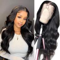 🌊 alimice body wave wig for black women: glueless 13x4 lace frontal, 26 inch brazilian hair, 150% density, pre plucked logo