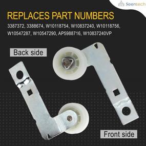 img 1 attached to 🔧 W10837240 Dryer Idler Pulley with Bracket - High-Quality Replacement for Whirlpool Kenmore Maytag Dryer - Replaces: 279640 W10118756 W10547290 PS11726337 3387372 3388674, W10118754