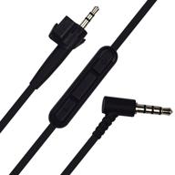 🎧 premium replacement cord cable upgrade with mic for bose ae2 headphones - enhanced compatibility for ios, android, samsung - black logo