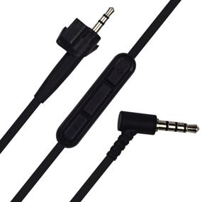 img 4 attached to 🎧 Premium Replacement Cord Cable Upgrade with Mic for Bose AE2 Headphones - Enhanced Compatibility for iOS, Android, Samsung - Black