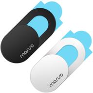 📷 mosiso webcam cover slide - ultra thin laptop camera blocker shell sticker for macbook/ipad/imac - 2 pack logo