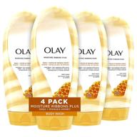 🧴 olay body wash with shea & manuka honey - ultimate moisture, 18 fl oz (pack of 4) logo