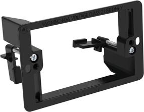 img 3 attached to 📎 1-Gang Low Voltage Mounting Bracket - 10 Pack, Wall Plate Mount for Horizontal/Vertical Placement - Black