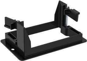 img 2 attached to 📎 1-Gang Low Voltage Mounting Bracket - 10 Pack, Wall Plate Mount for Horizontal/Vertical Placement - Black