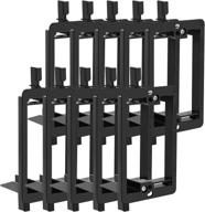 📎 1-gang low voltage mounting bracket - 10 pack, wall plate mount for horizontal/vertical placement - black logo