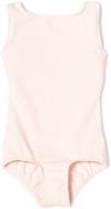 danskin girls basic cotton high neck tank leotard: comfortable and stylish dance apparel logo