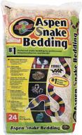 🐍 quality zoomed aspen snake bedding: 24 quart pack for optimal reptile comfort логотип