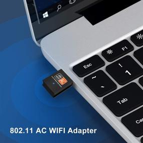 img 2 attached to 📶 InnOrca 600Mbps Mini Wireless Dual Band 2.4/5GHz USB WiFi Adapter LAN Antenna Network Adapter 802.11ac/a/b/g/n-Supports Wi-Fi Hotspot, Encryption-Windows XP/7/8/10, Mac OS X